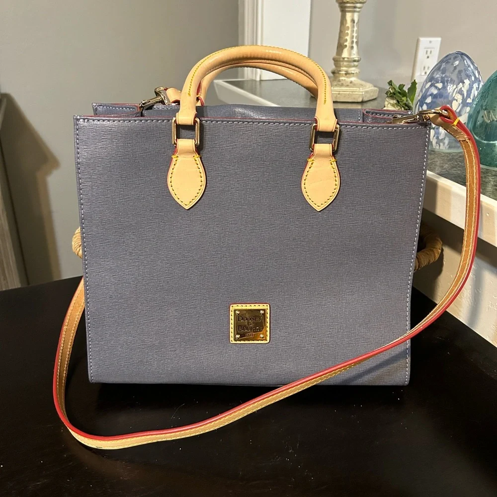 Dooney and Bourke Janine  Bag Blue / Gray color Leather